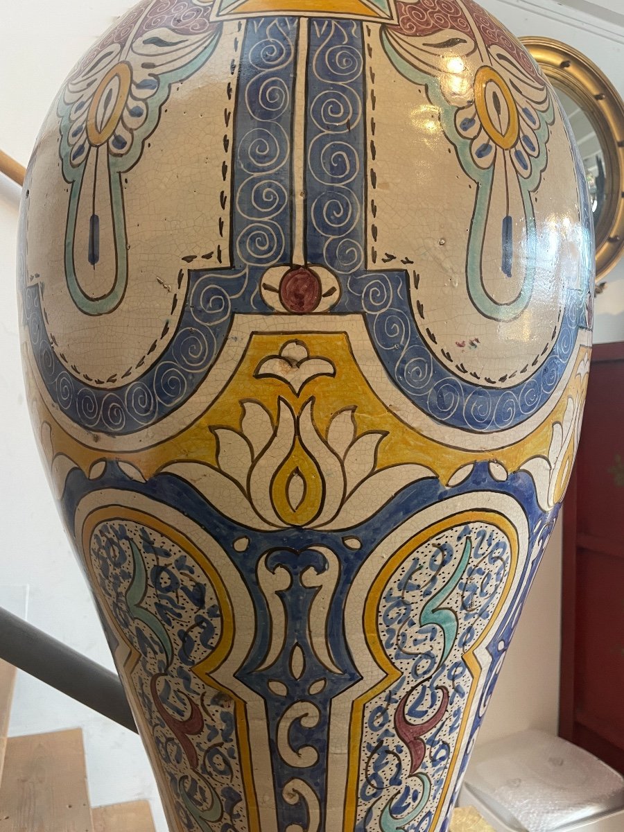 Exceptional Khabbiya (1m20) - Ceramics From Fez.-photo-3