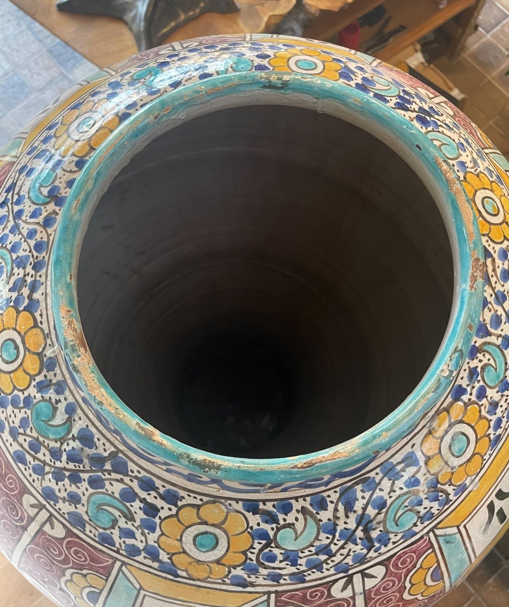 Exceptional Khabbiya (1m20) - Ceramics From Fez.-photo-7