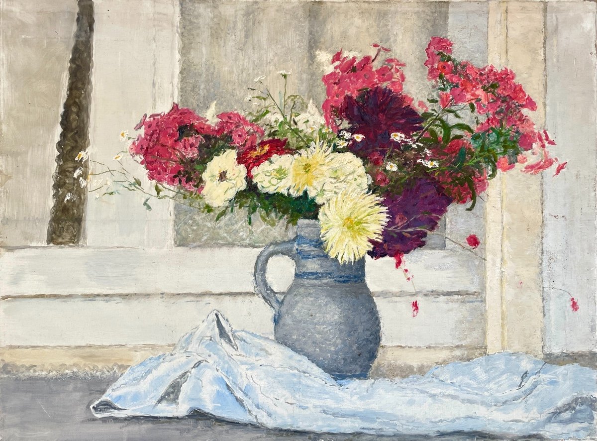 Henry Déziré - Vase Of Flowers.