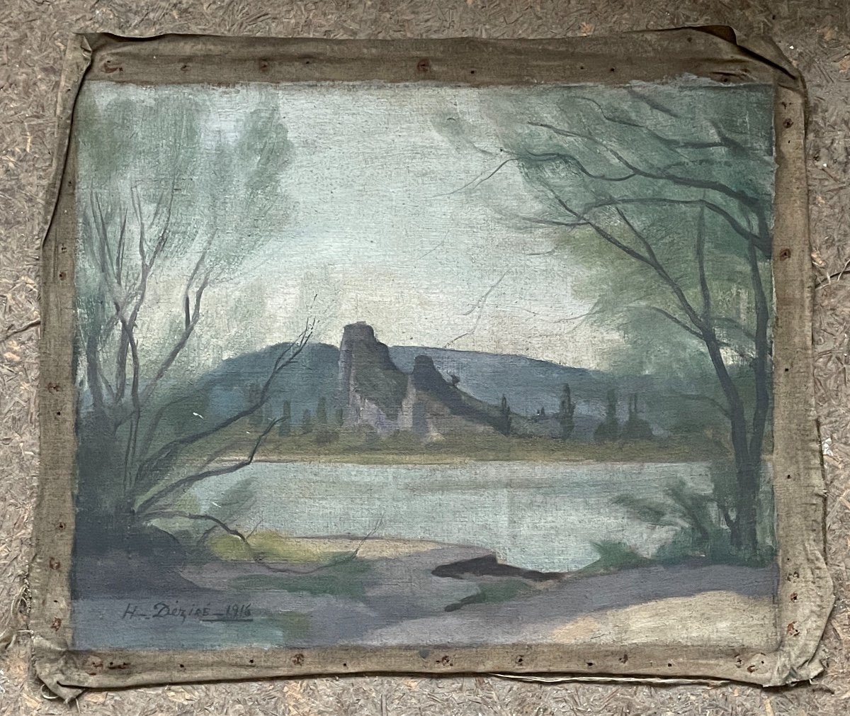 Henry Déziré - Lake Landscape.-photo-1