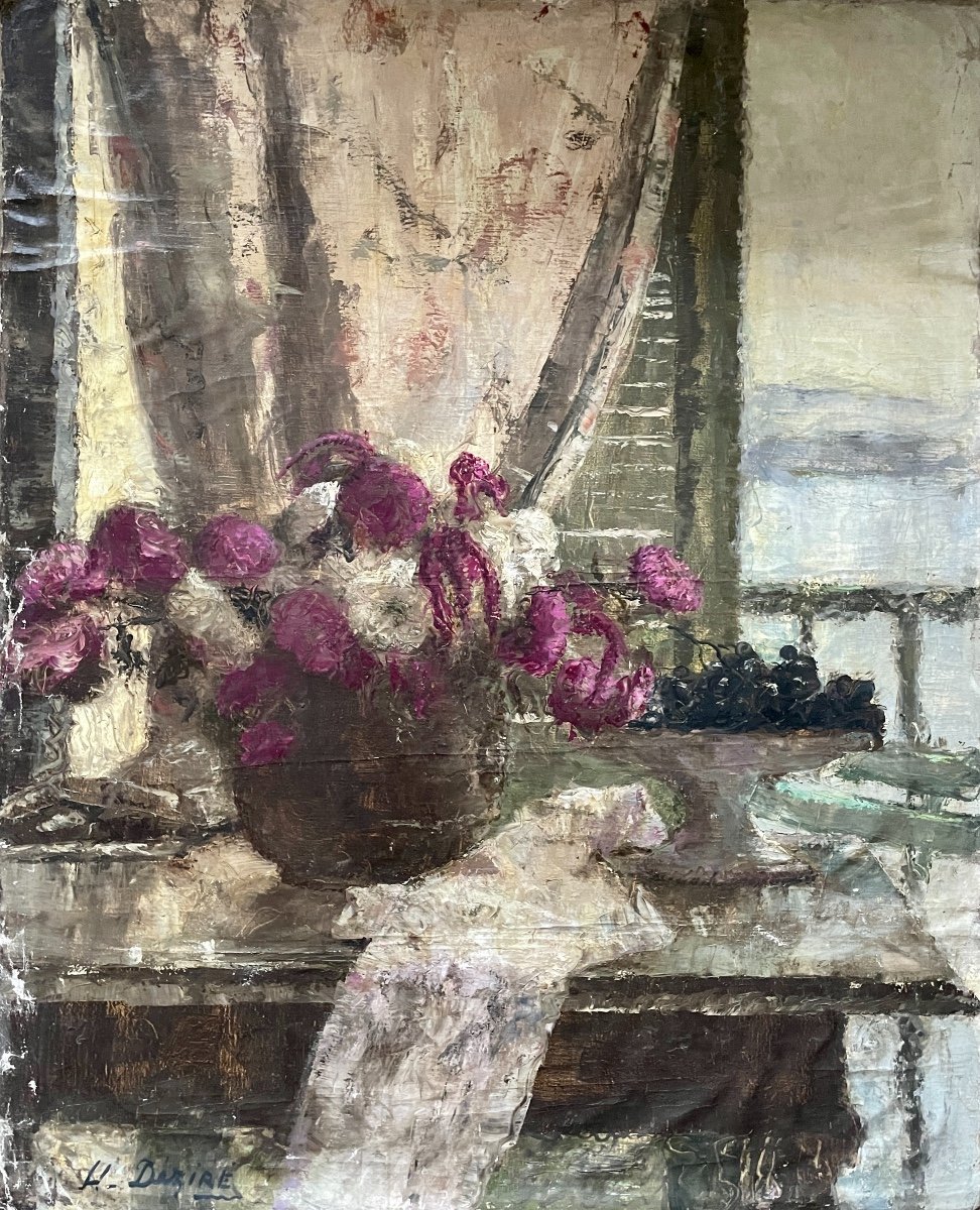 Henri Déziré - Still Life At The Window.