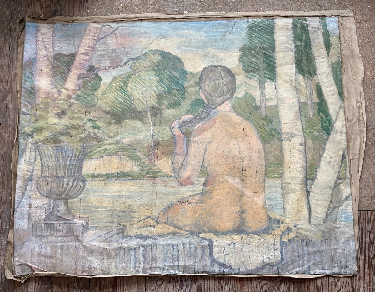 Henry Déziré - Femme Au Bain. -photo-1