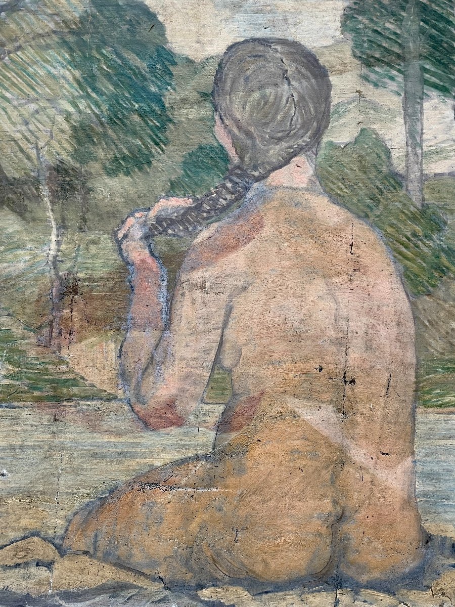 Henry Déziré - Femme Au Bain. -photo-2
