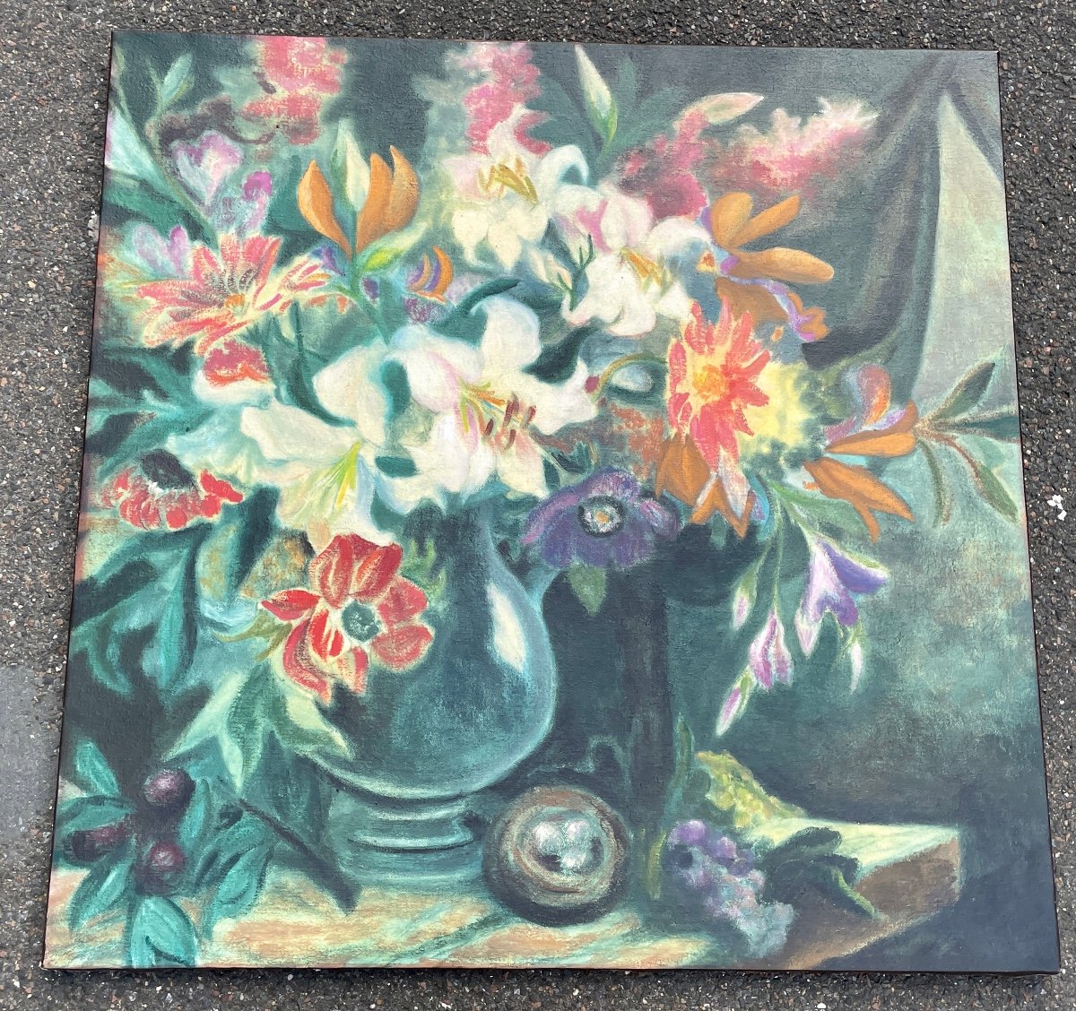 Henry Déziré - Bouquet Of Flowers With Lily.-photo-1