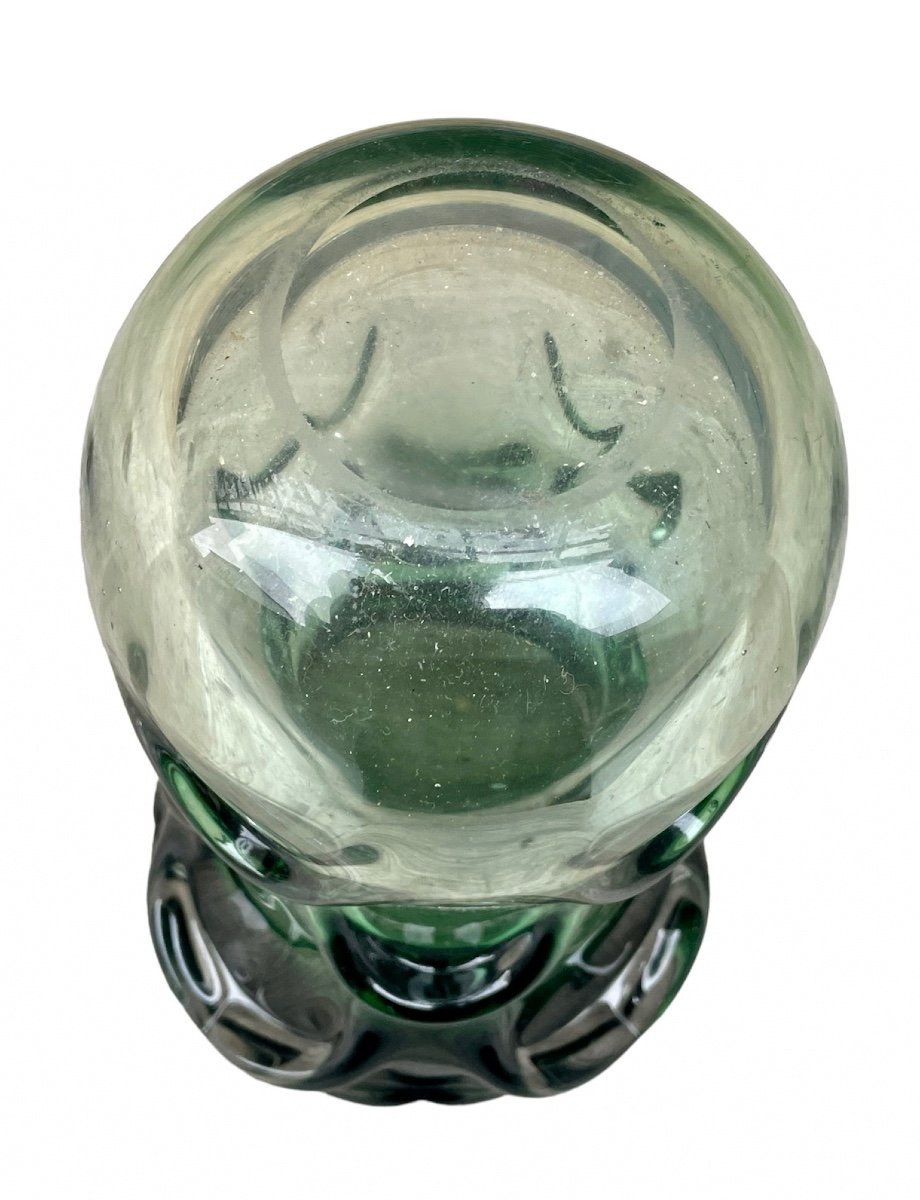 Green Blown Glass Vase, 1970s.-photo-4