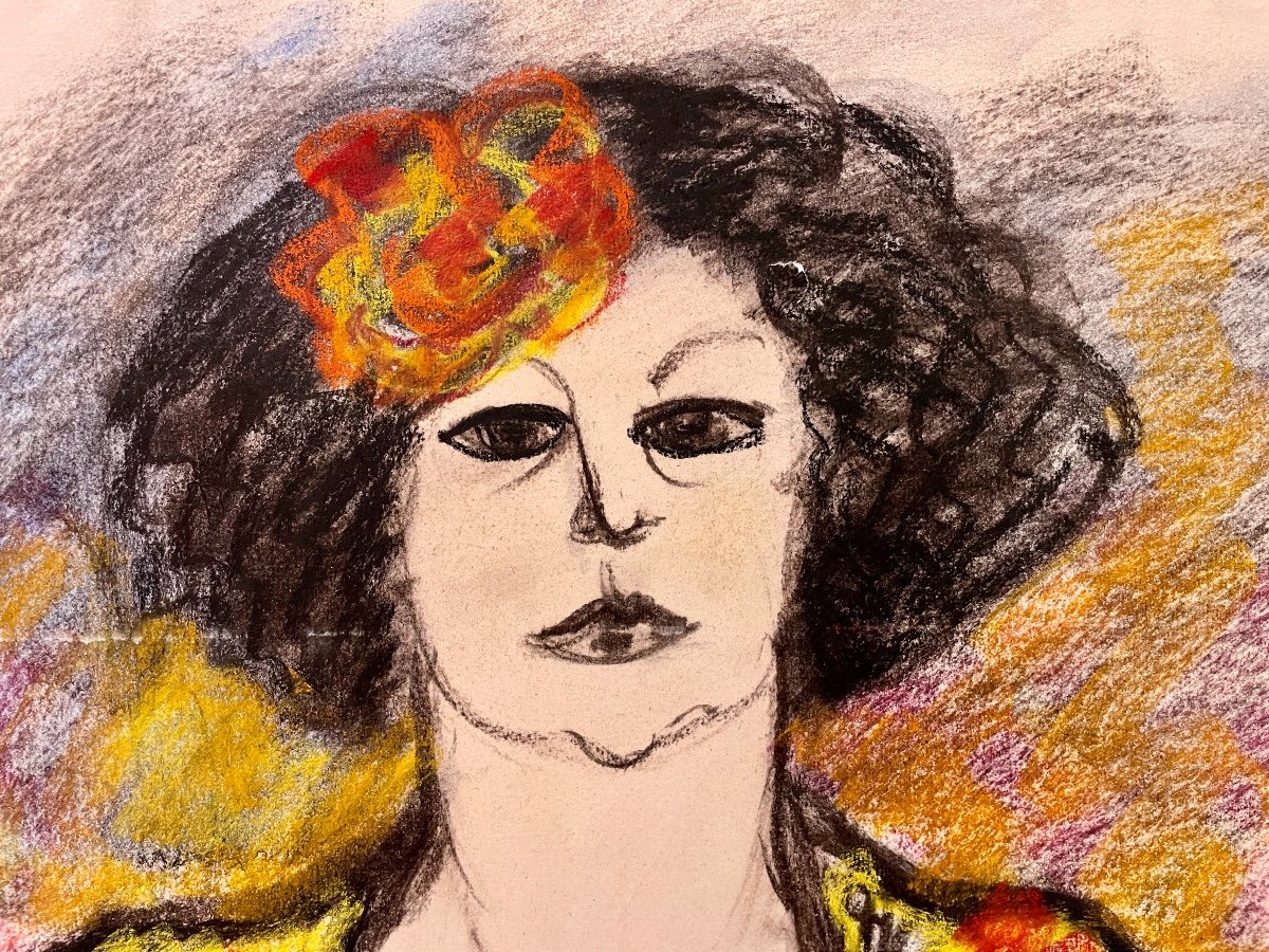 Jeanne Socquet - Woman With A Shawl.-photo-1