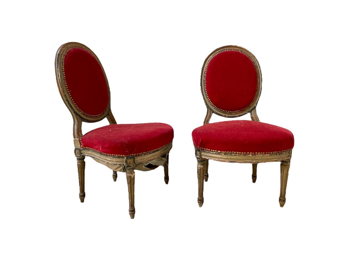 Pair Of Louis XVI Style Chairs - Napoleon III.
