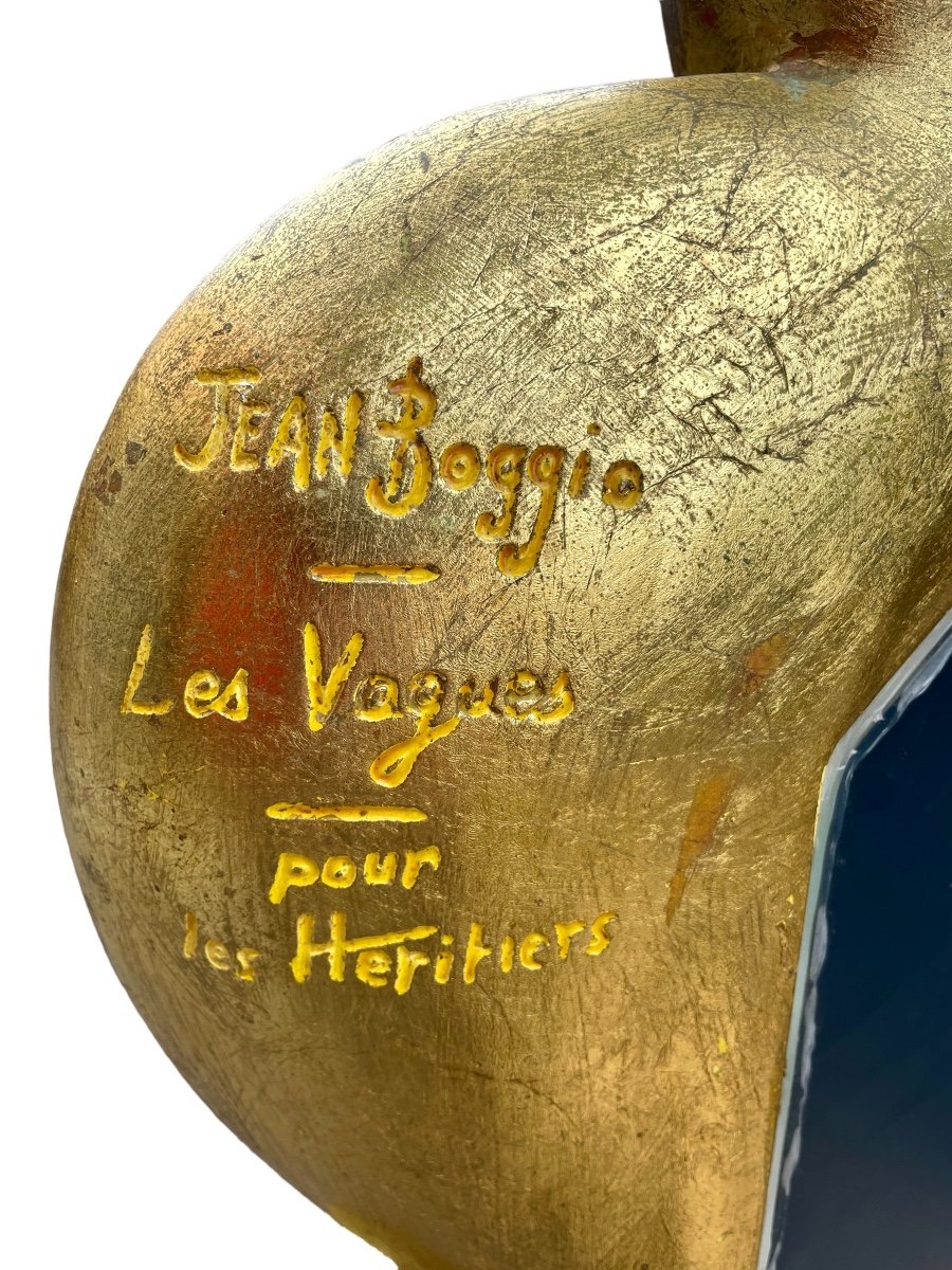 Jean Boggio - Miroir Les Vagues Pour Les Héritiers - H. 125 Cm. -photo-4