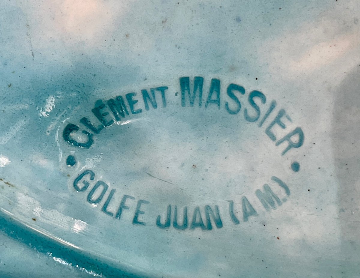 Important cache pot Japonisant De Clément Massier à Golf Juan - Haut. : 31 Cm.-photo-7