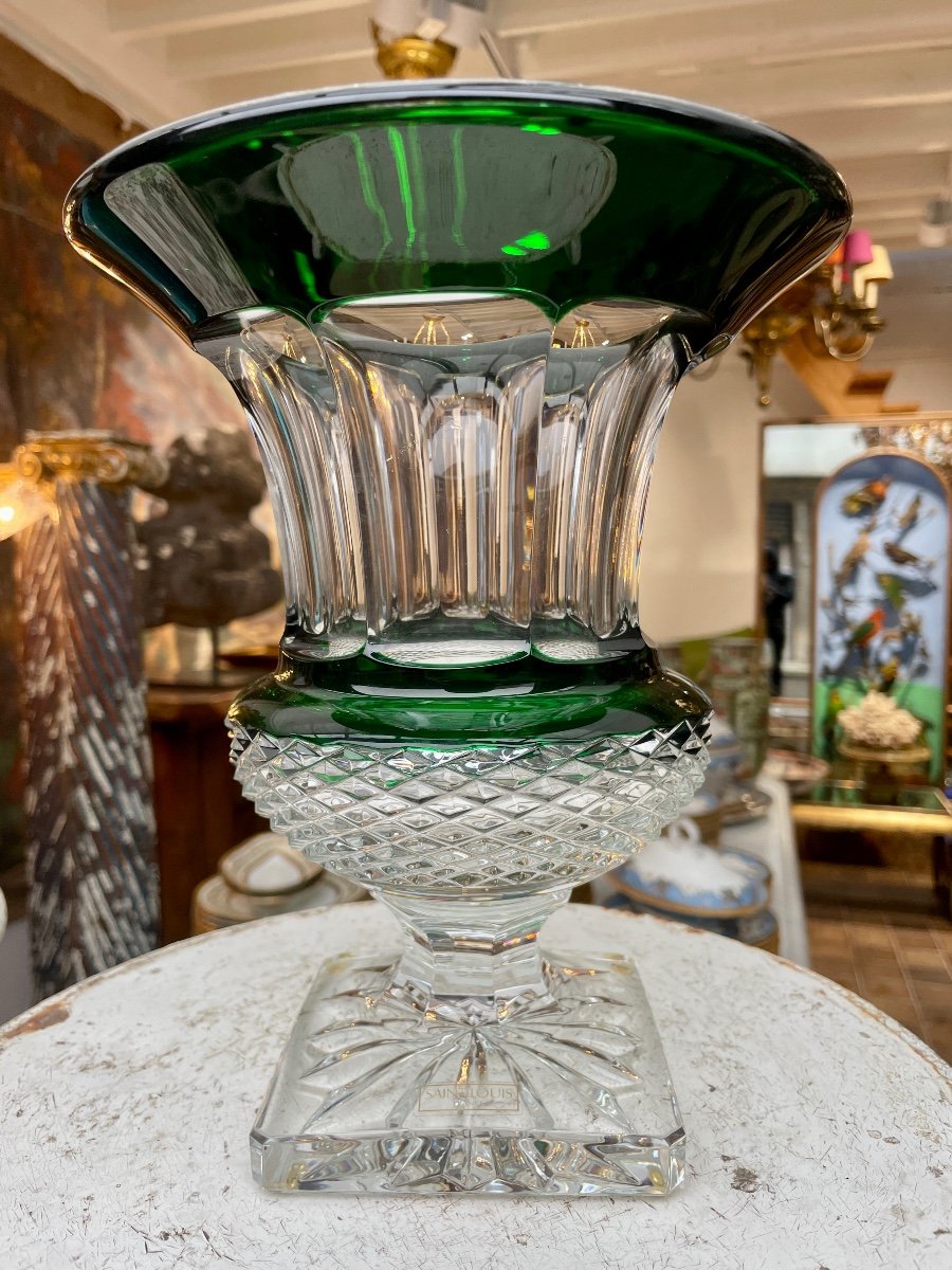 Saint-louis Crystal, Medici Vase, Perfect Condition. High. : 24.5 Cm.-photo-2