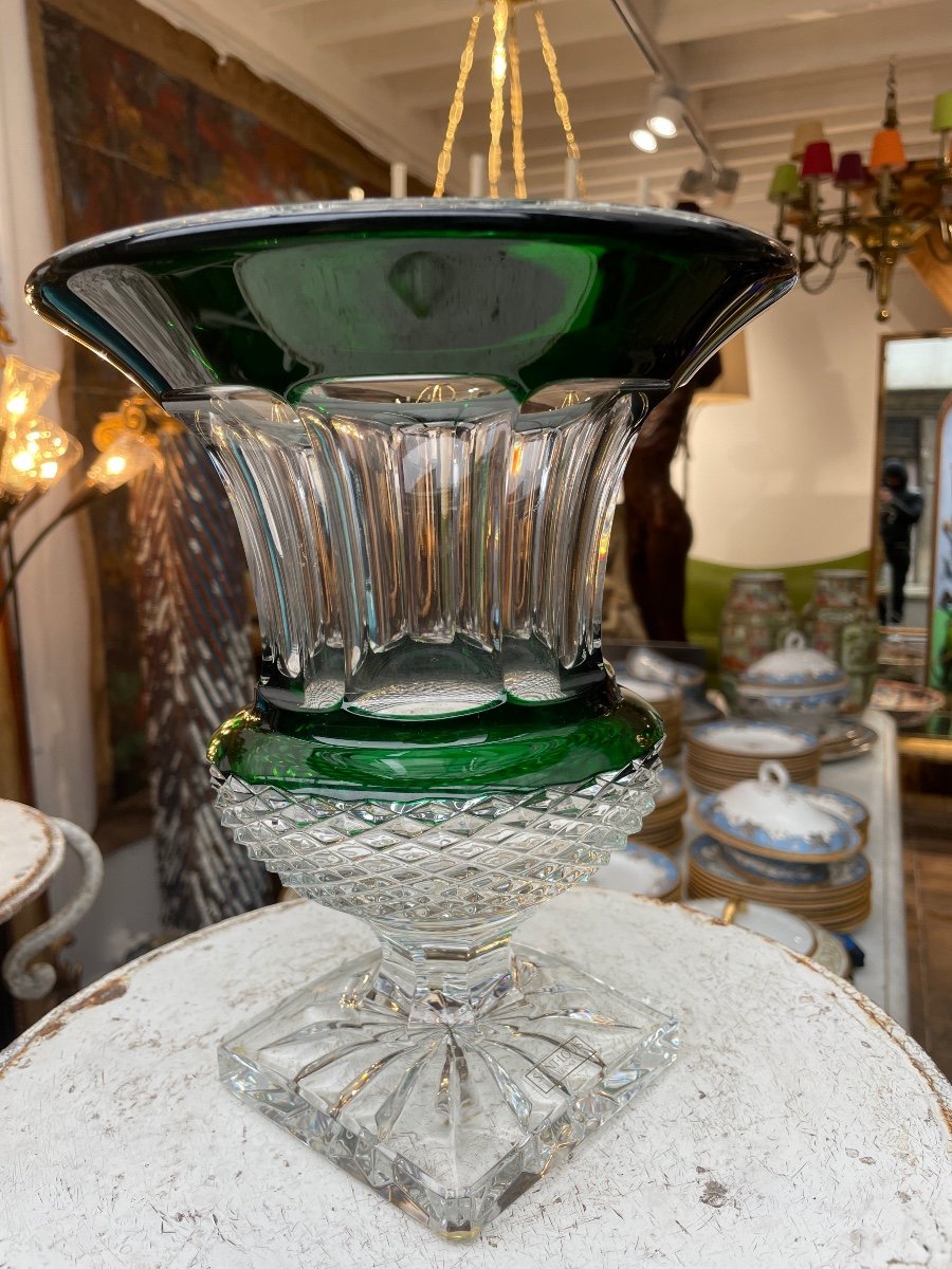 Saint-louis Crystal, Medici Vase, Perfect Condition. High. : 24.5 Cm.-photo-3