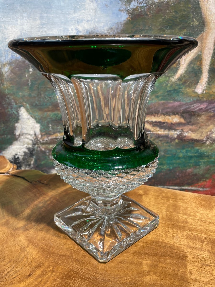 Saint-louis Crystal, Medici Vase, Perfect Condition. High. : 24.5 Cm.-photo-4