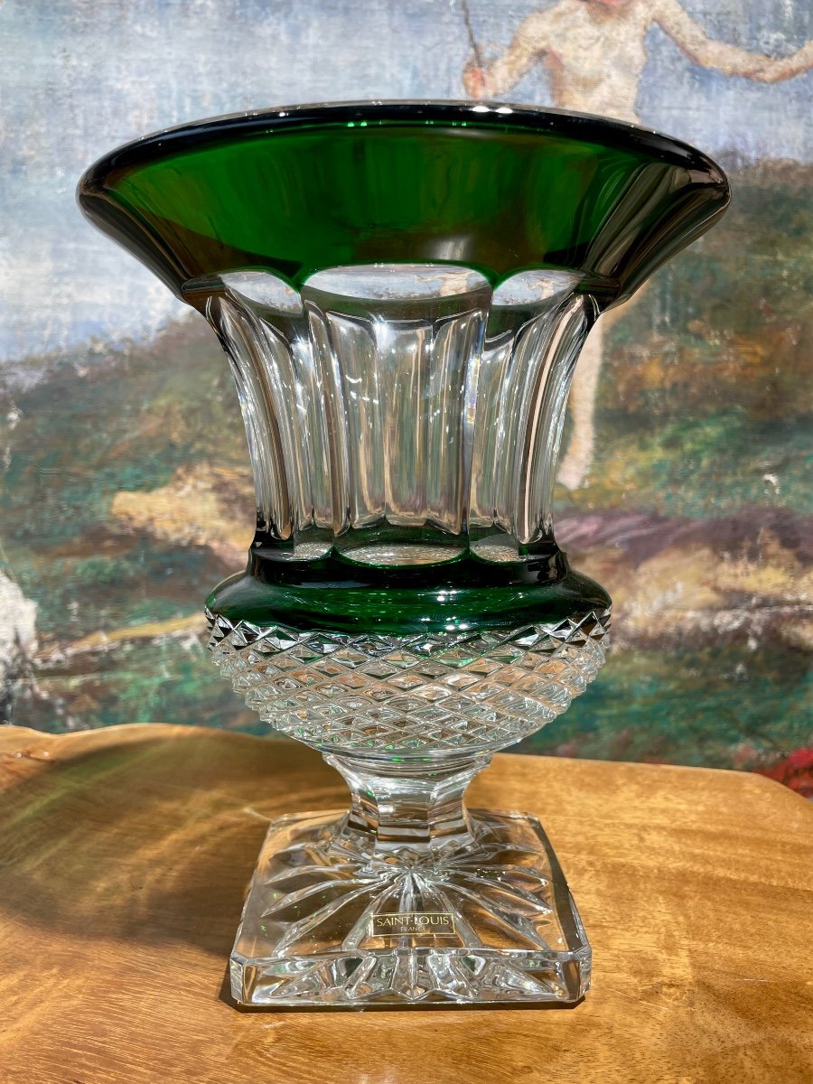 Saint-louis Crystal, Medici Vase, Perfect Condition. High. : 24.5 Cm.-photo-7