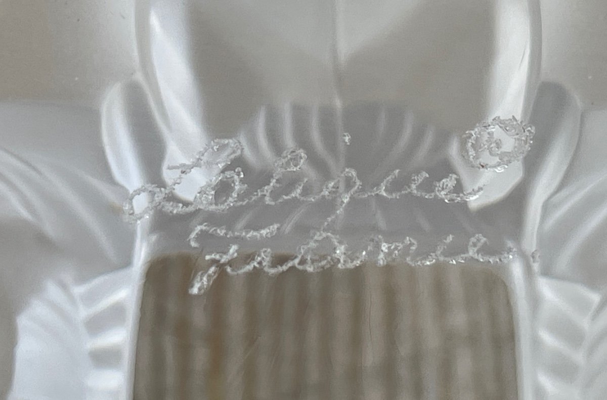 Lalique France, Coupe Nogent En Cristal, Très Bon état - Diam : 13,9 Cm.-photo-6