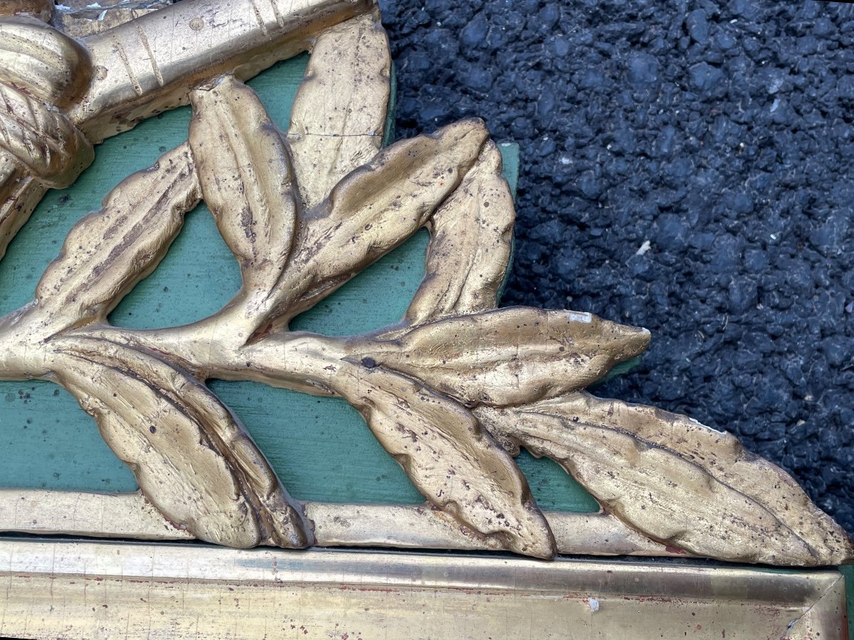 Louis XVI Period Fronton Mirror - Height: 89 Cm. -photo-3