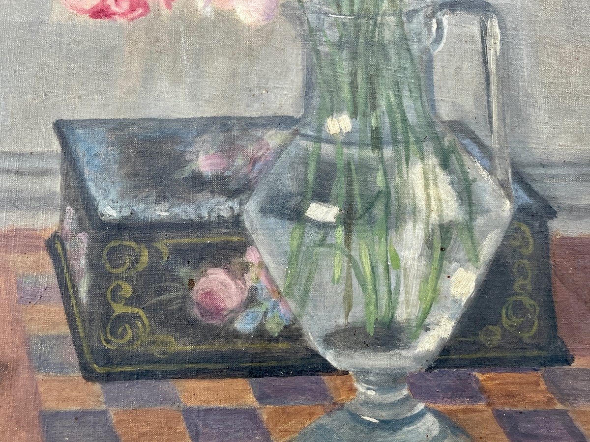 Alexis Laskine (1928) - Still Life - Oil On Canvas - Height: 61 Cm. -photo-3