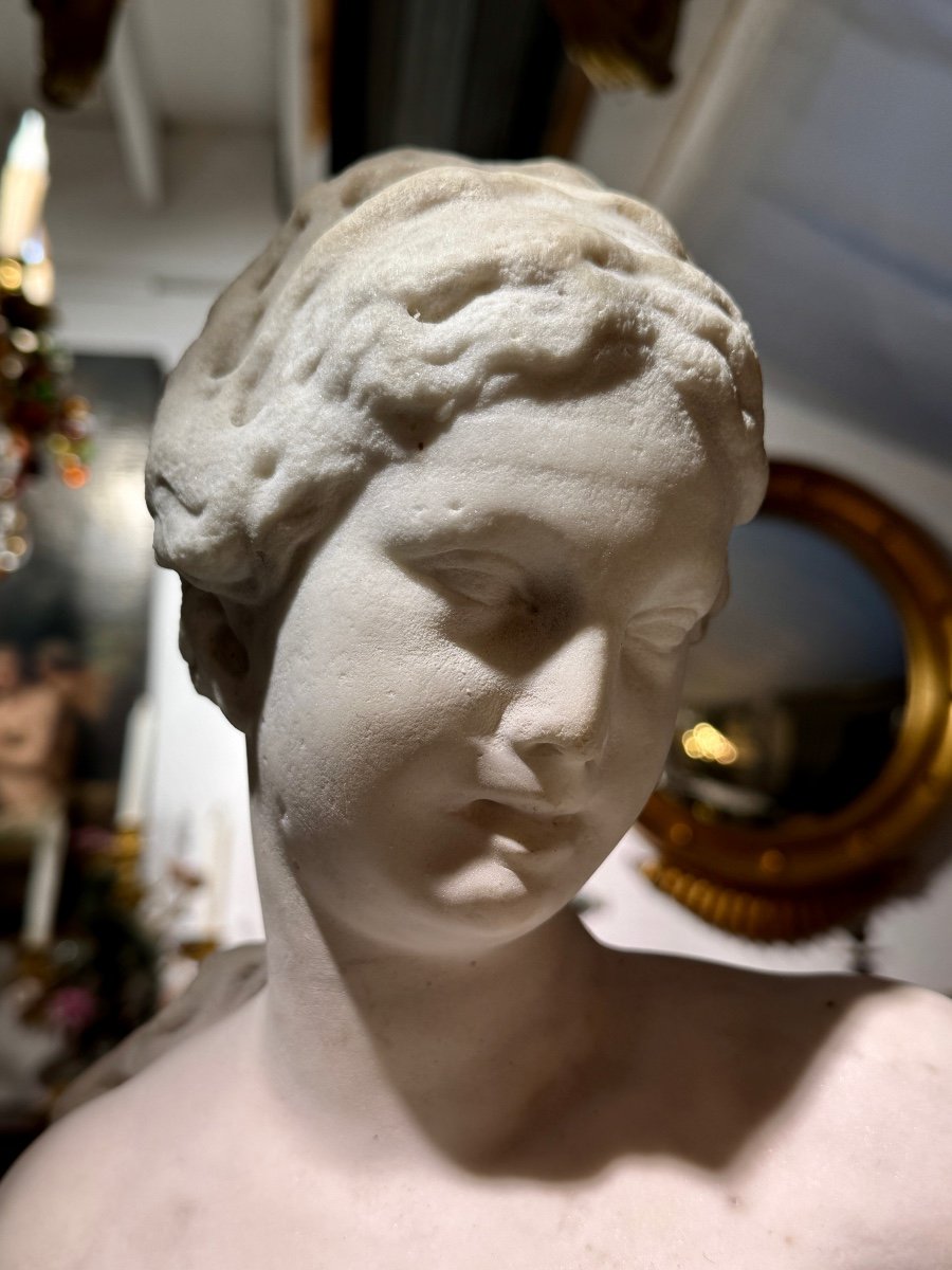 Amphitrite d’après Michel Anguier (1612-1686) et Nicolas Massé - XVIIIe - Haut. : 103 cm. -photo-3