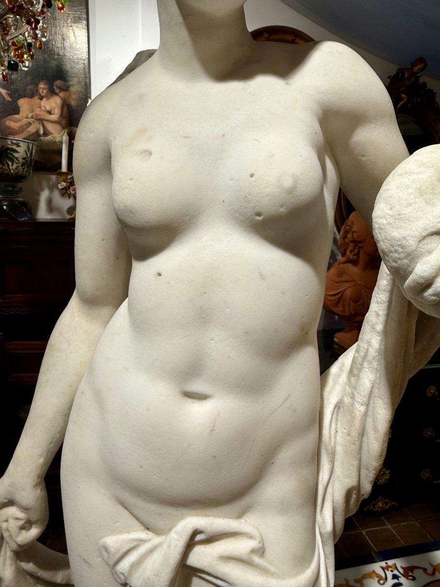 Amphitrite d’après Michel Anguier (1612-1686) et Nicolas Massé - XVIIIe - Haut. : 103 cm. -photo-4