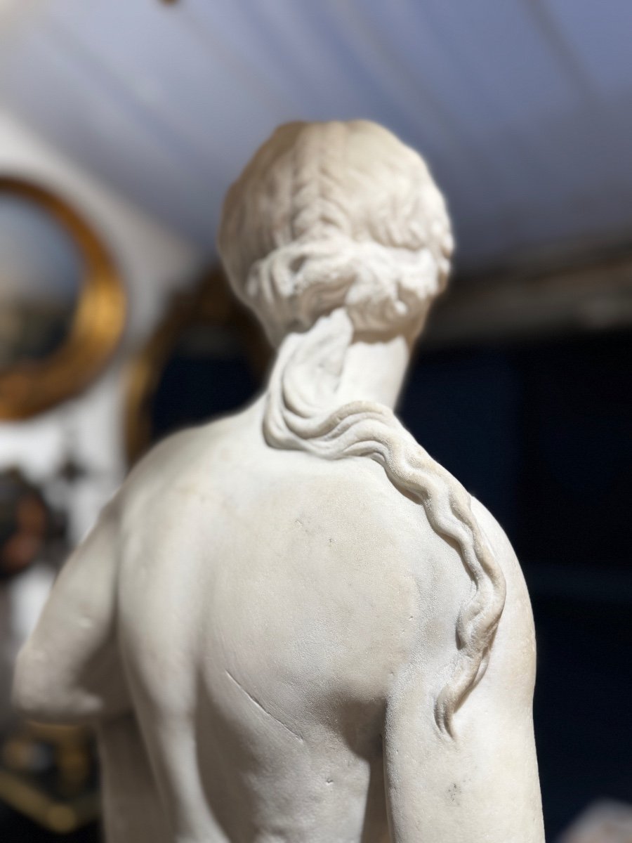 Amphitrite d’après Michel Anguier (1612-1686) et Nicolas Massé - XVIIIe - Haut. : 103 cm. -photo-4