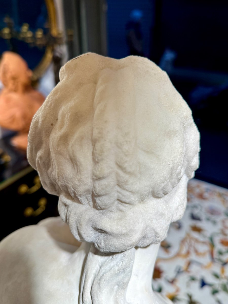 Amphitrite d’après Michel Anguier (1612-1686) et Nicolas Massé - XVIIIe - Haut. : 103 cm. -photo-7