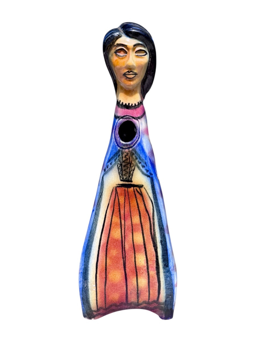 Accolay - Anthropomorphic Flower Vase From The 60s - Height 34.5 Cm. -photo-2