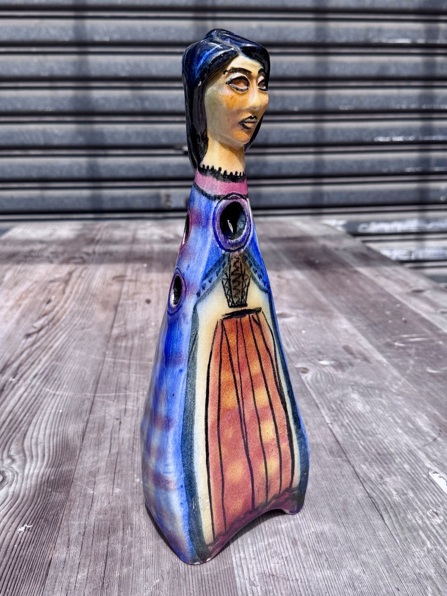 Accolay - Anthropomorphic Flower Vase From The 60s - Height 34.5 Cm. -photo-5