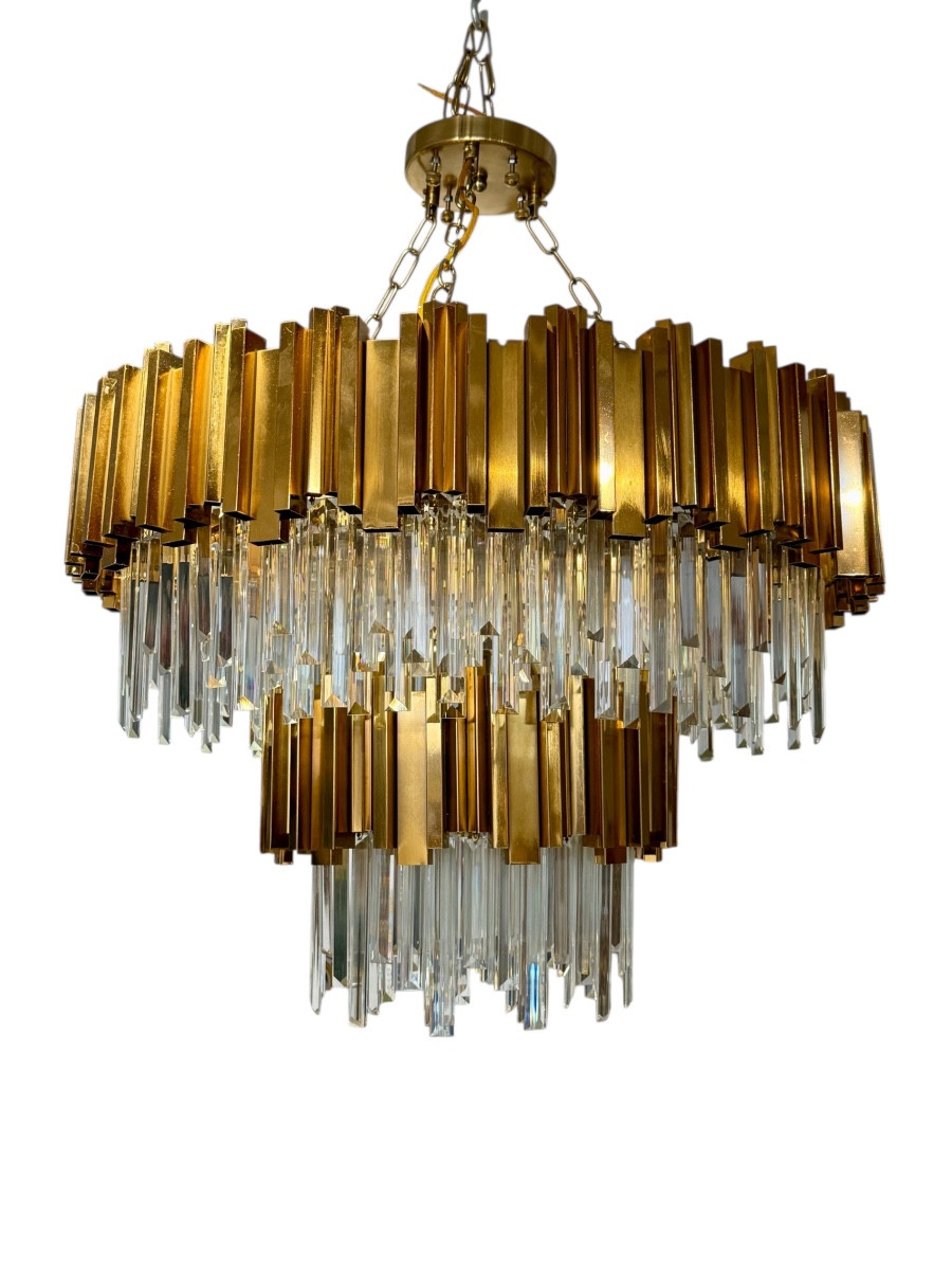 Important Lustre de style moderniste - Haut. 90 cm. 
