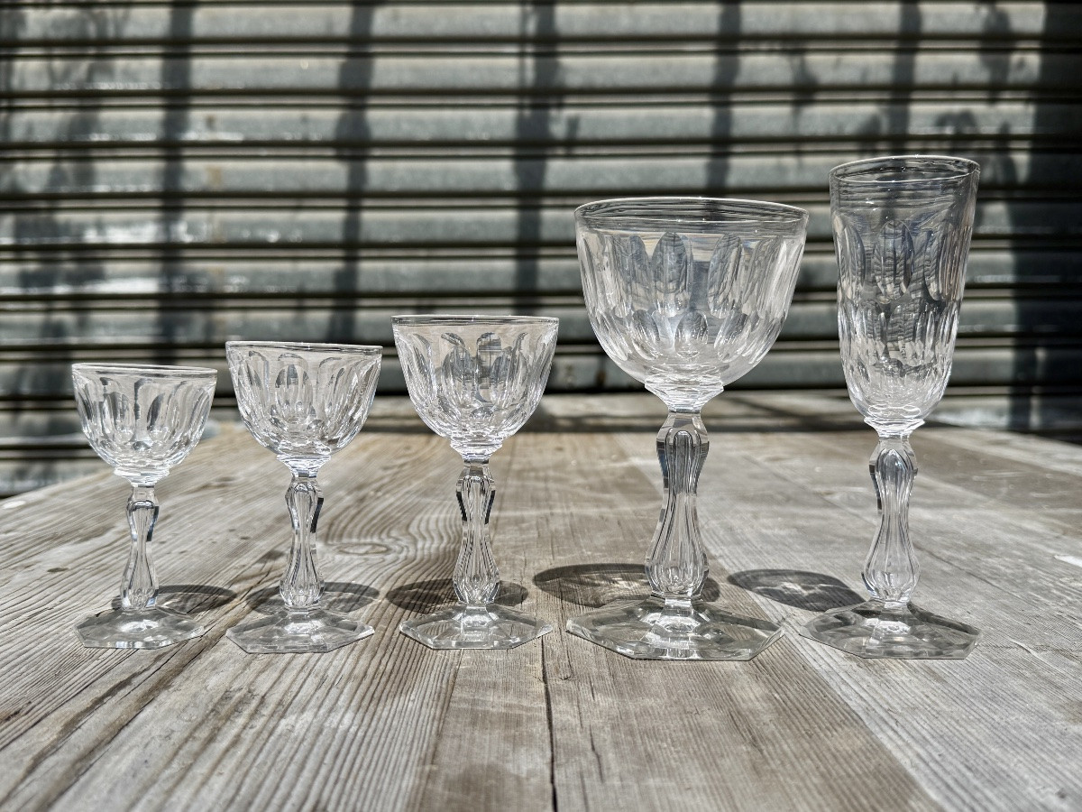 Val-saint-lambert - Part Of The “prince Of Wales” Service, 79 Pieces. -photo-2