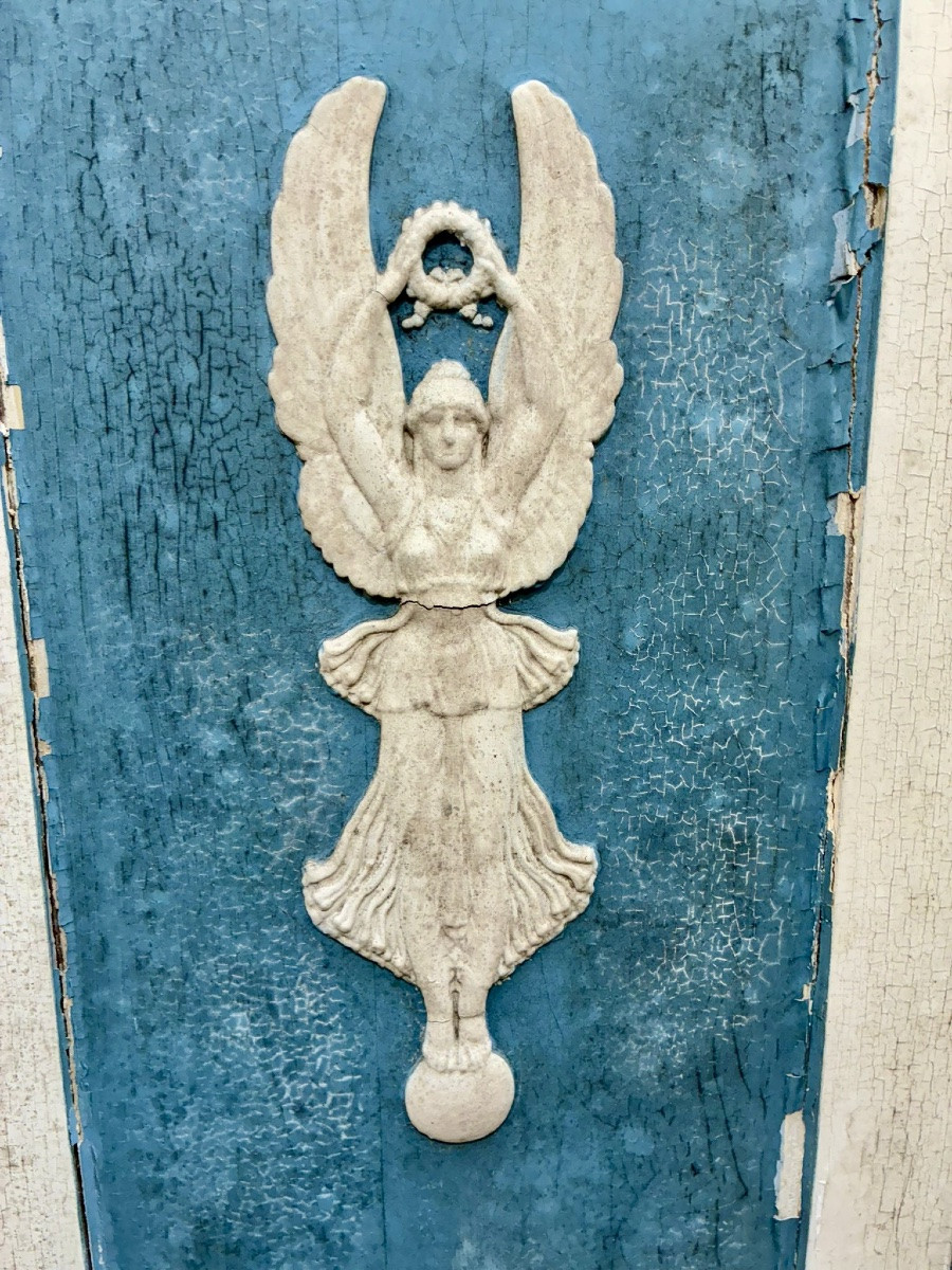 Deux paires de portes et leurs encadrures - Epoque Empire - Haut. 220 cm. -photo-3