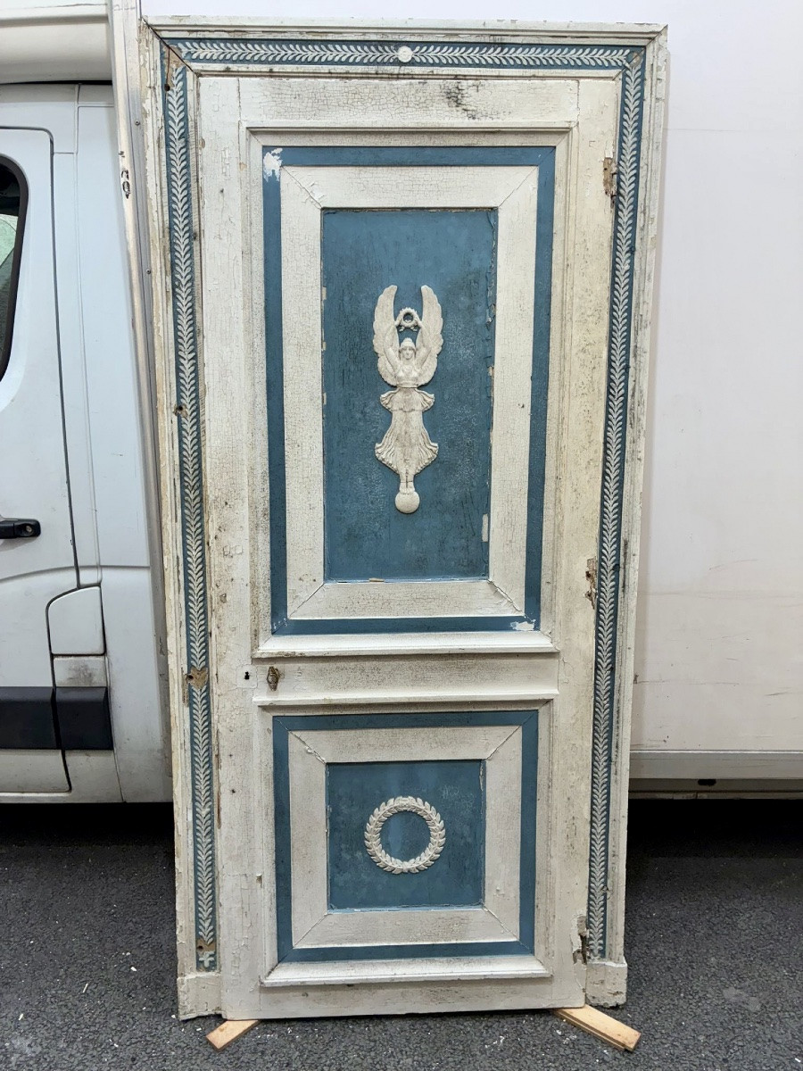 Deux paires de portes et leurs encadrures - Epoque Empire - Haut. 220 cm. -photo-3