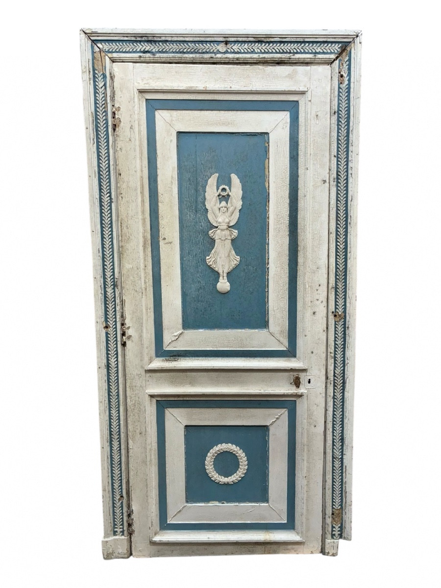 Deux paires de portes et leurs encadrures - Epoque Empire - Haut. 220 cm. 