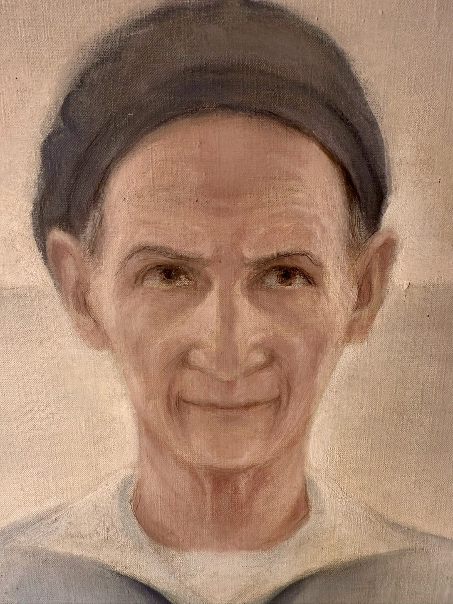 Anton PRINNER (1902-1983) - Autoportrait - Huile sur toile - Haut. 92 cm. -photo-2
