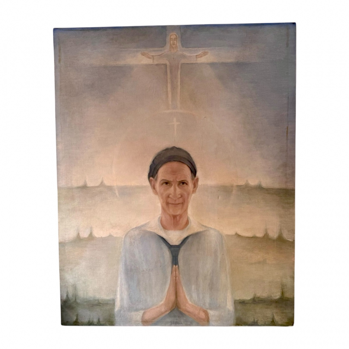 Anton PRINNER (1902-1983) - Autoportrait - Huile sur toile - Haut. 92 cm. -photo-3