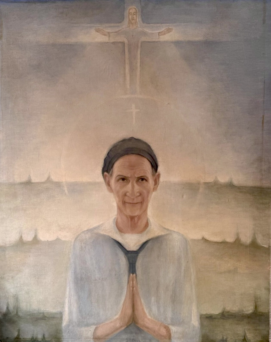 Anton PRINNER (1902-1983) - Autoportrait - Huile sur toile - Haut. 92 cm. -photo-4