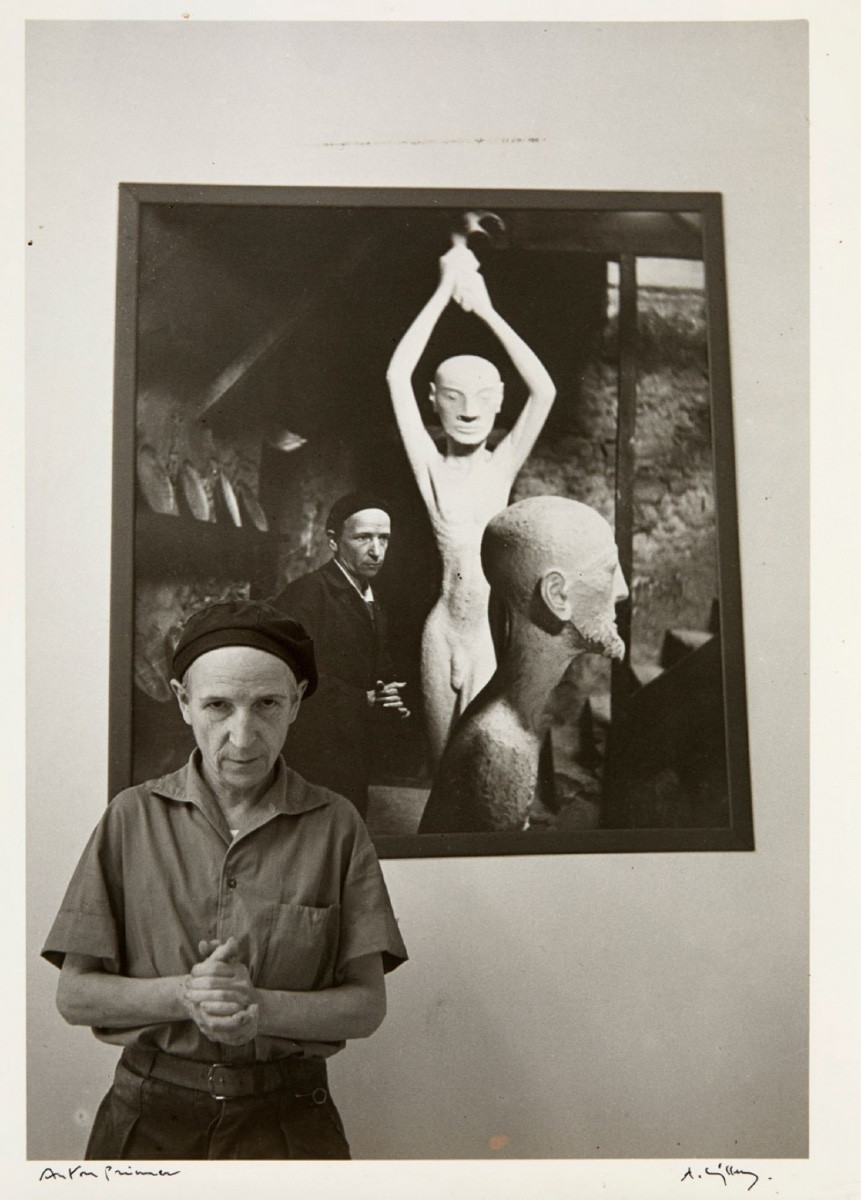 Anton PRINNER (1902-1983) - Autoportrait - Huile sur toile - Haut. 92 cm. -photo-5