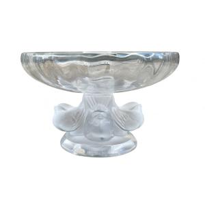 Lalique France, Coupe Nogent En Cristal, Très Bon état - Diam : 13,9 Cm.