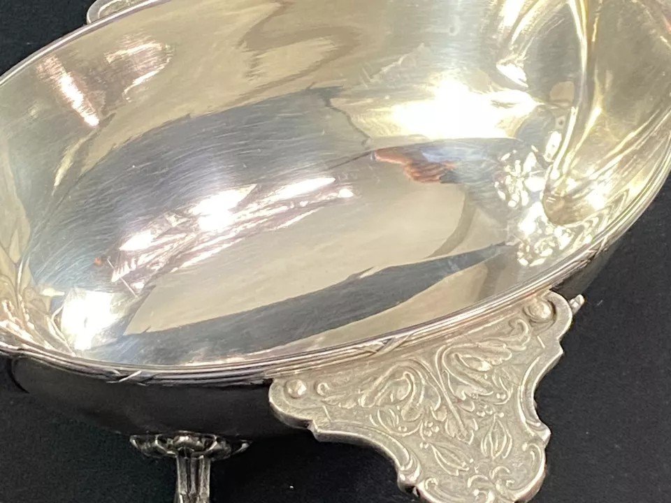 Saucière En Métal Argenté PEMJA - Qualité Orfèvre - Finition Brillante - Occasion