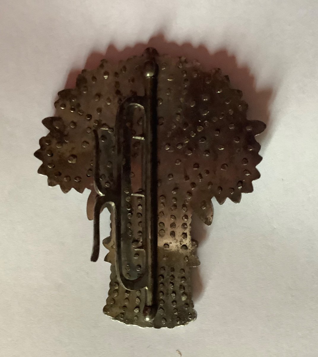 Belt Buckle In Faceted Steel Beads-photo-3