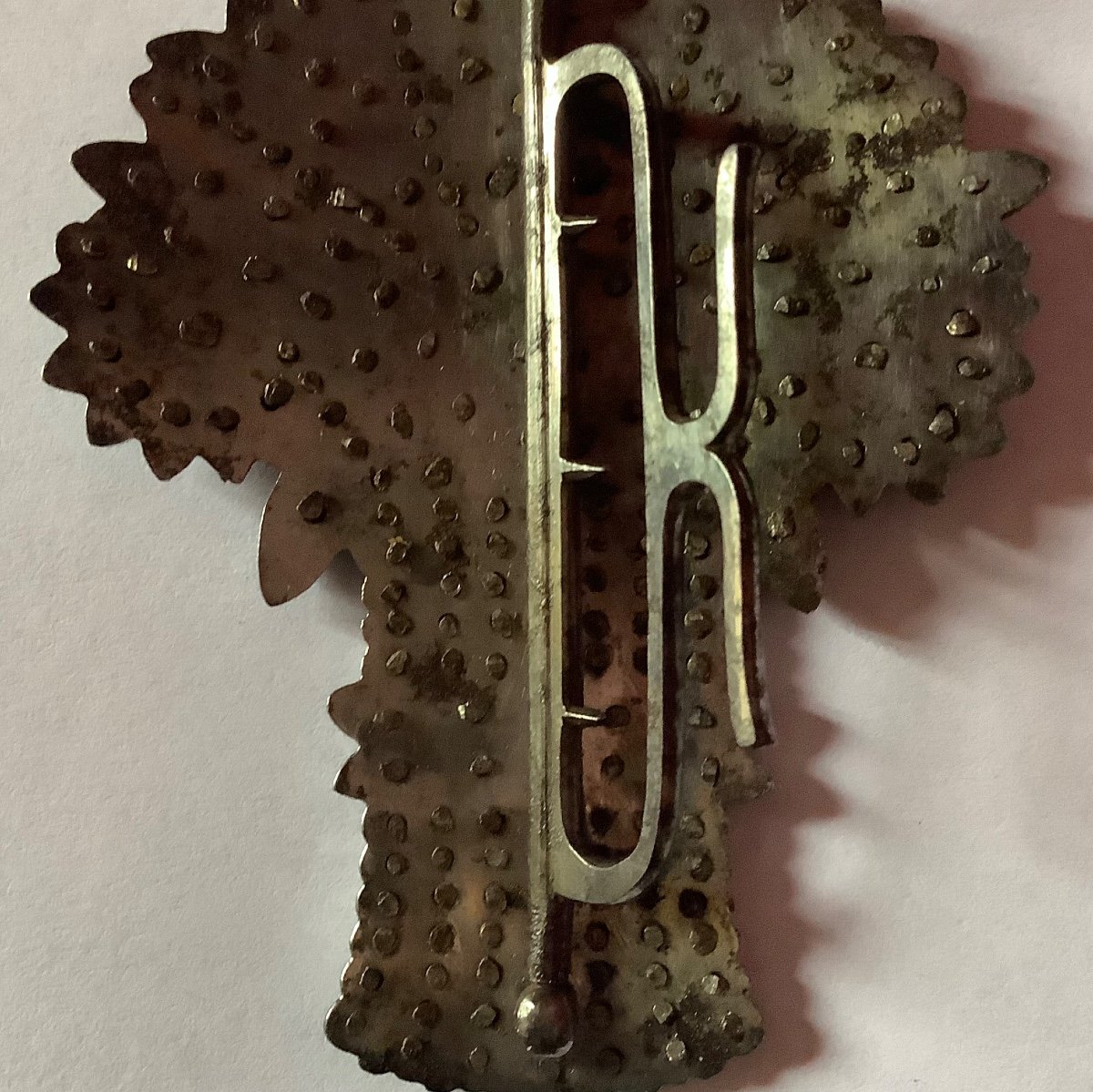 Belt Buckle In Faceted Steel Beads-photo-4