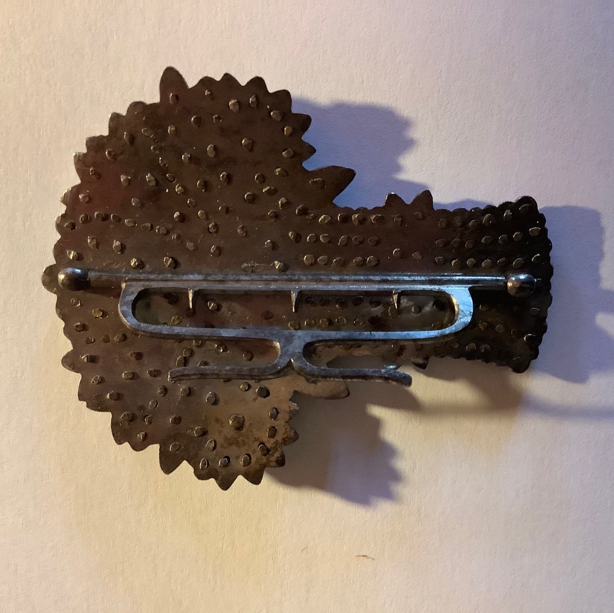 Belt Buckle In Faceted Steel Beads-photo-1