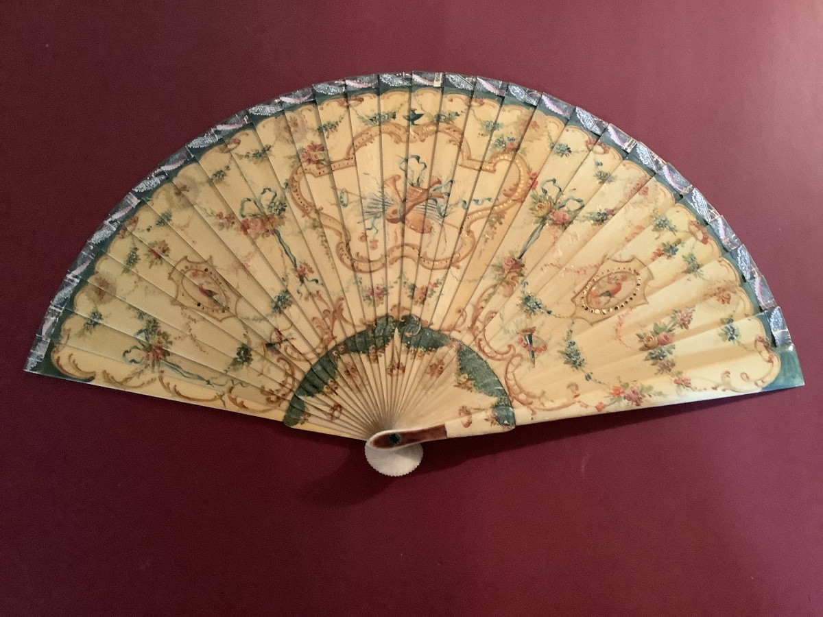 Broken Fan “martin Varnish” 18th Century -photo-2