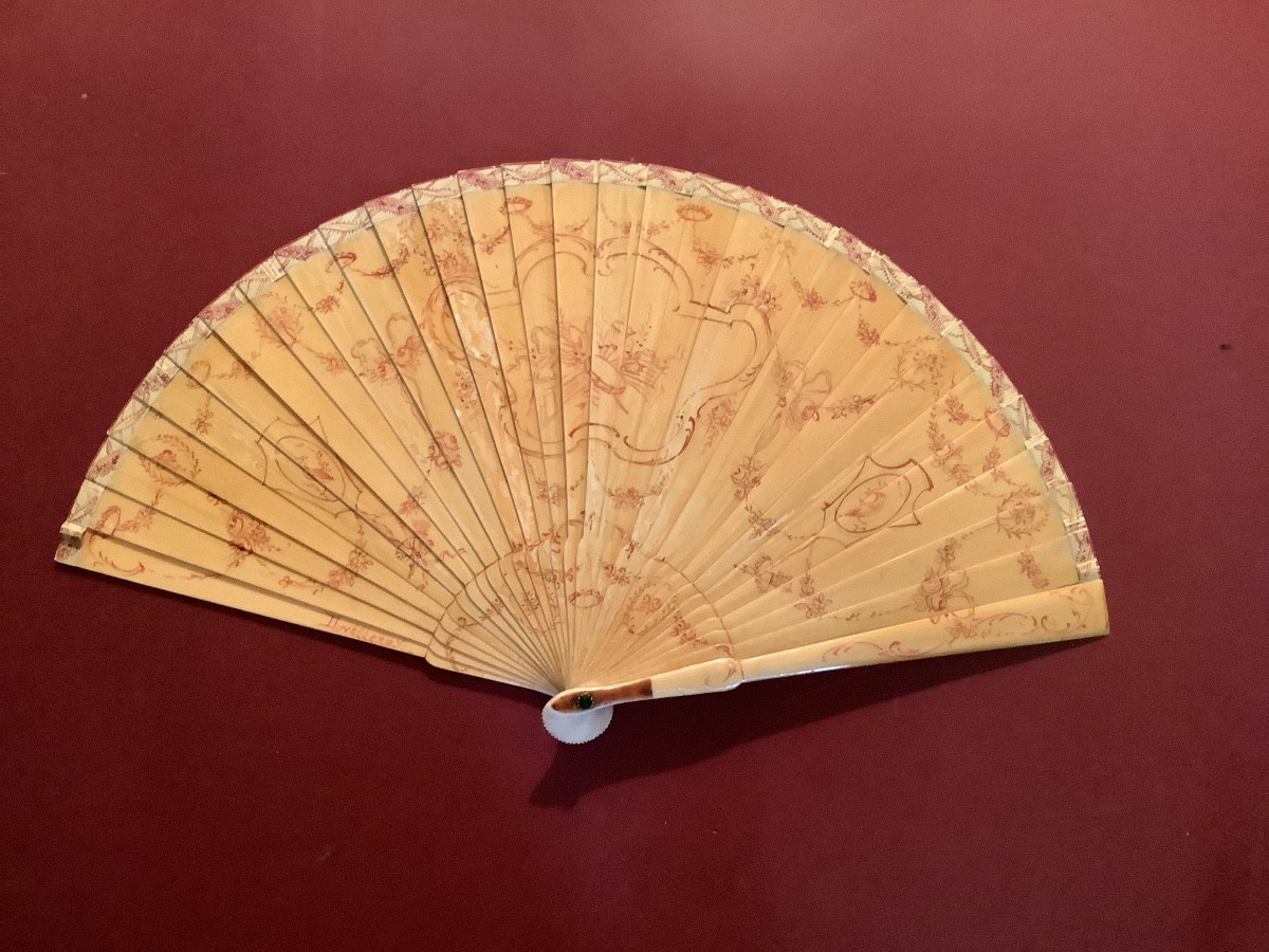 Broken Fan “martin Varnish” 18th Century -photo-1
