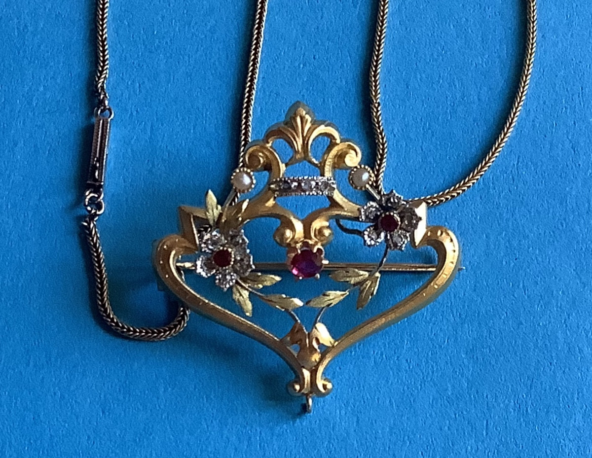 Fleur-de-lis Brooch/pendant-photo-3