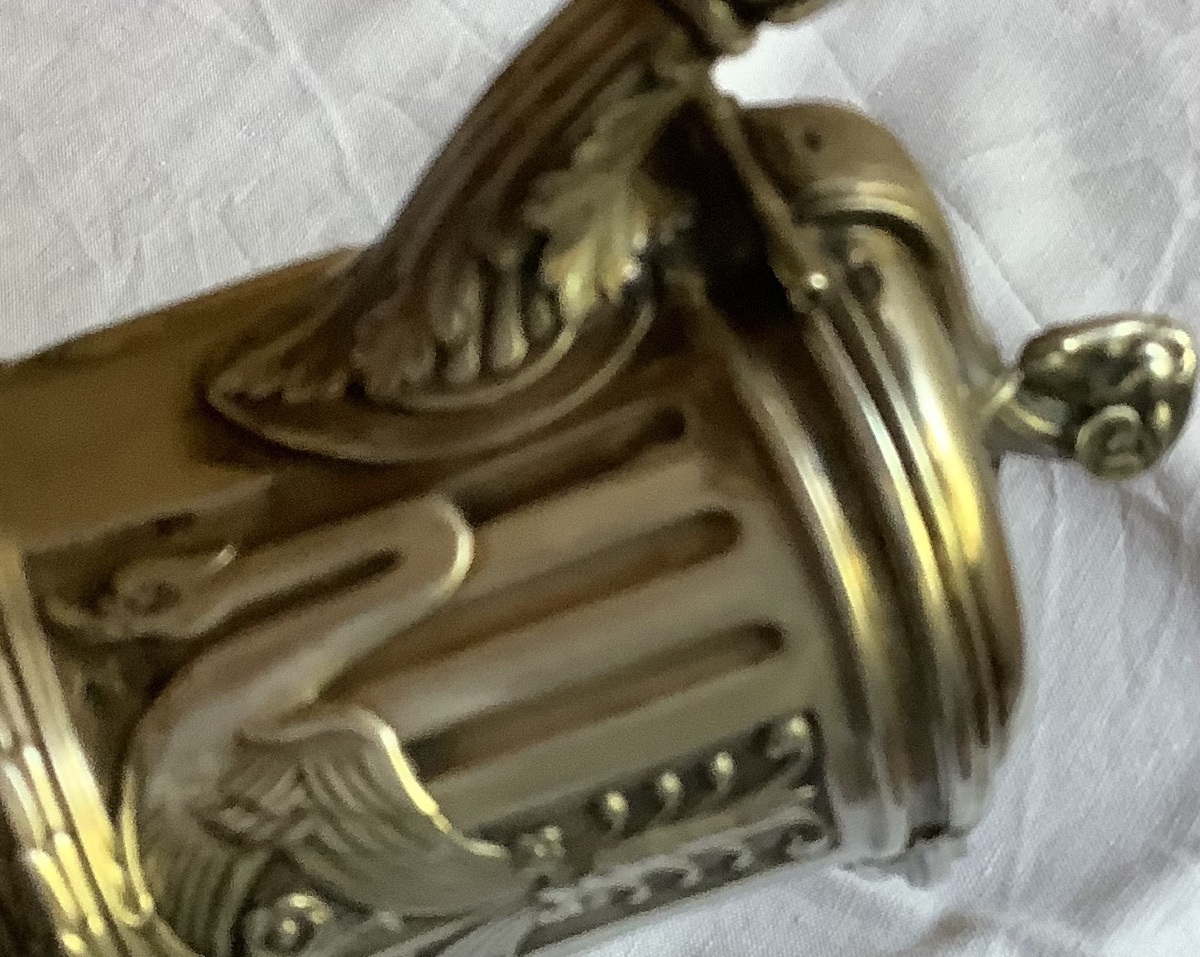 Solid Silver And Engraved Glass Ewer-photo-3