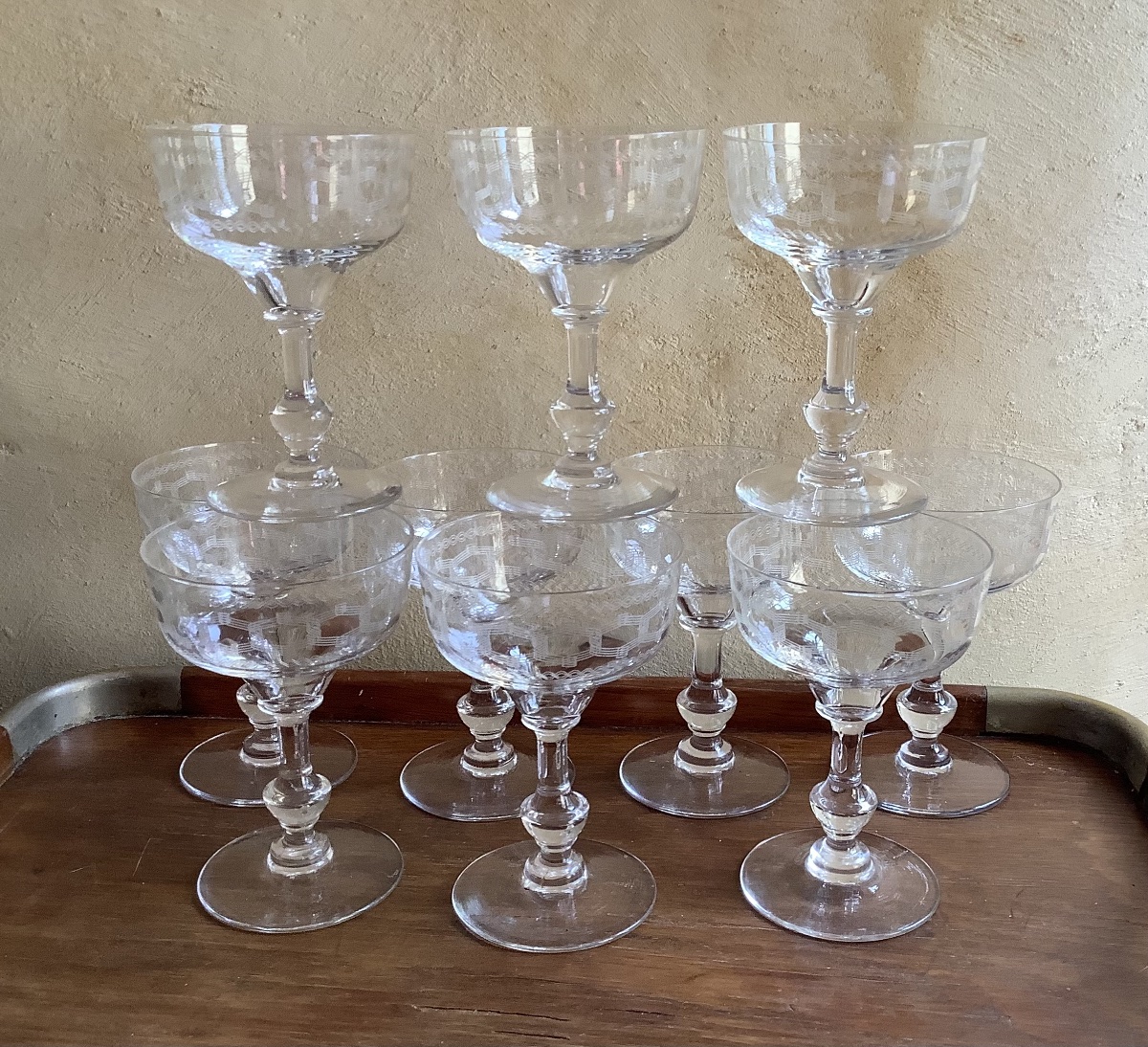 Champenoises  en cristal 