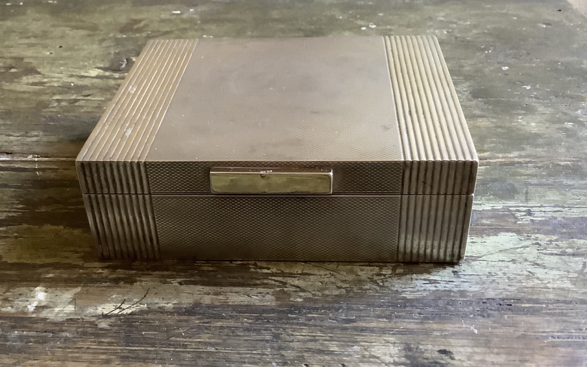 Solid Silver Cigarette Case