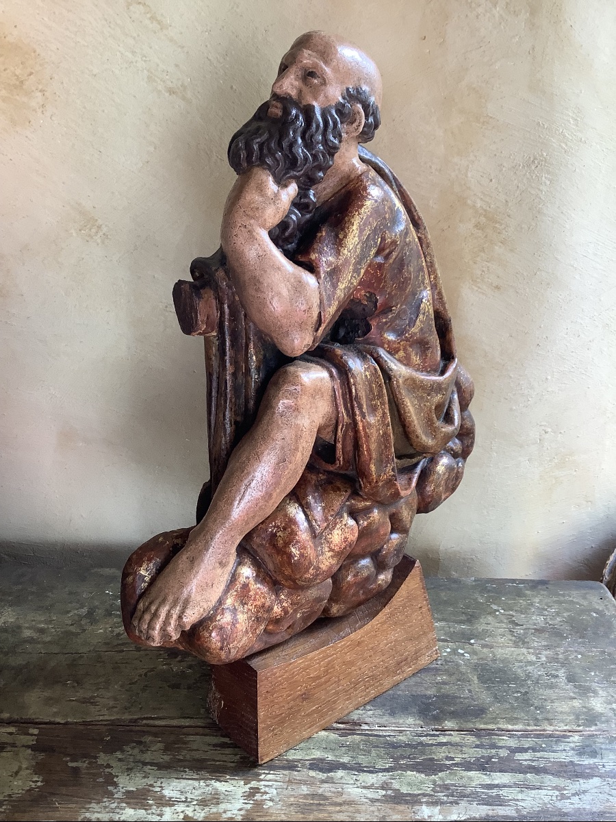 « Socrate » bois doré -photo-2
