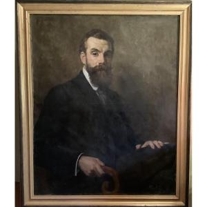 P. Frailong Portrait Of A Man