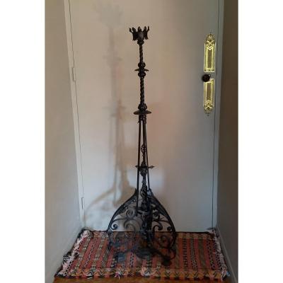 Wrought Iron Candle Holder