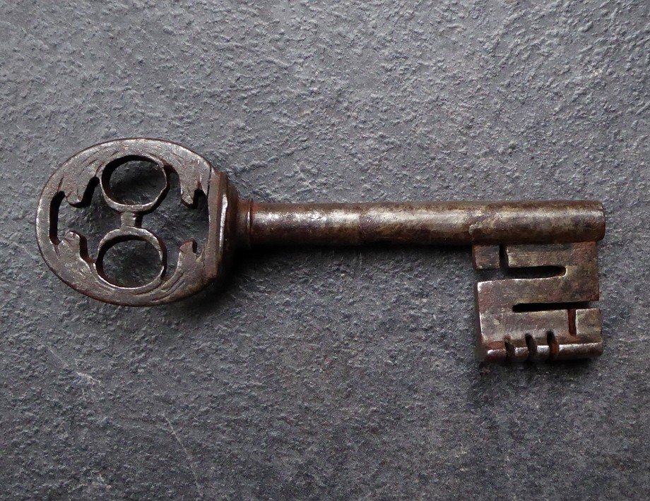 Early 17th Century Wedding Key In Wrought Iron